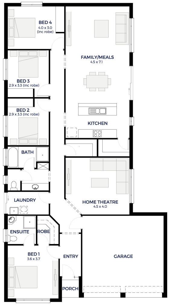 floor plan of a house with dimensions 5 bedroom house dimensions greendale hickinbotham homes floor plan of a house with dimensions 5 bedroom house dimensions greendale hickinbotham homes
